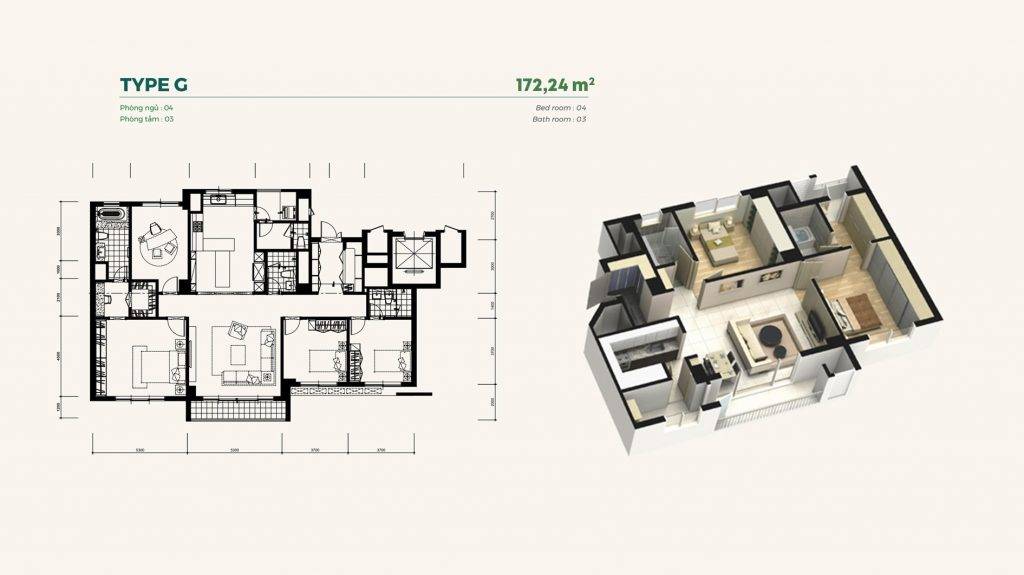 Bán căn hộ chung cư 3 phòng ngủ Essensia Mailand Hanoi City